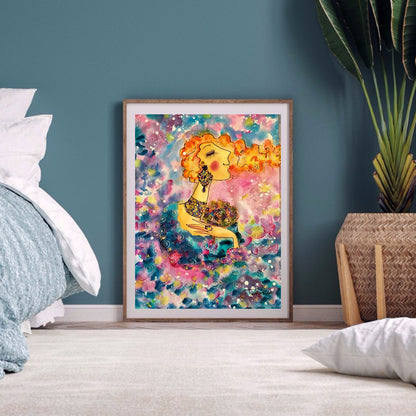 Women - Full Round Drill Diamond Painting 30*40CM