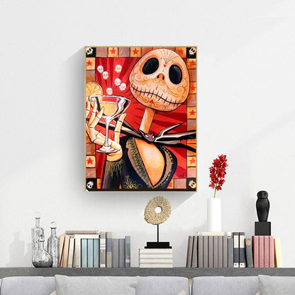 Skull - Full Round Drill Diamond Painting 30*40CM