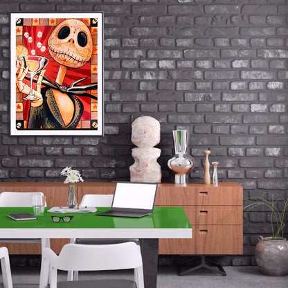 Skull - Full Round Drill Diamond Painting 30*40CM