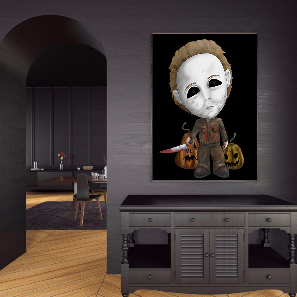 Horror Doll - Full Round Drill Diamond Painting 30*40CM