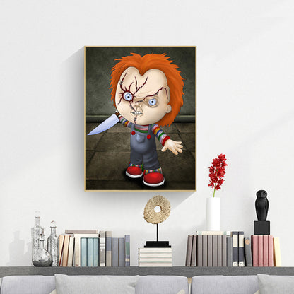 Horror Doll - Full Round Drill Diamond Painting 30*40CM