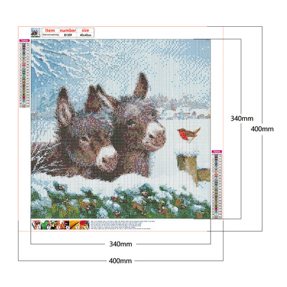 Donkey - Full Round Drill Diamond Painting 40*40CM