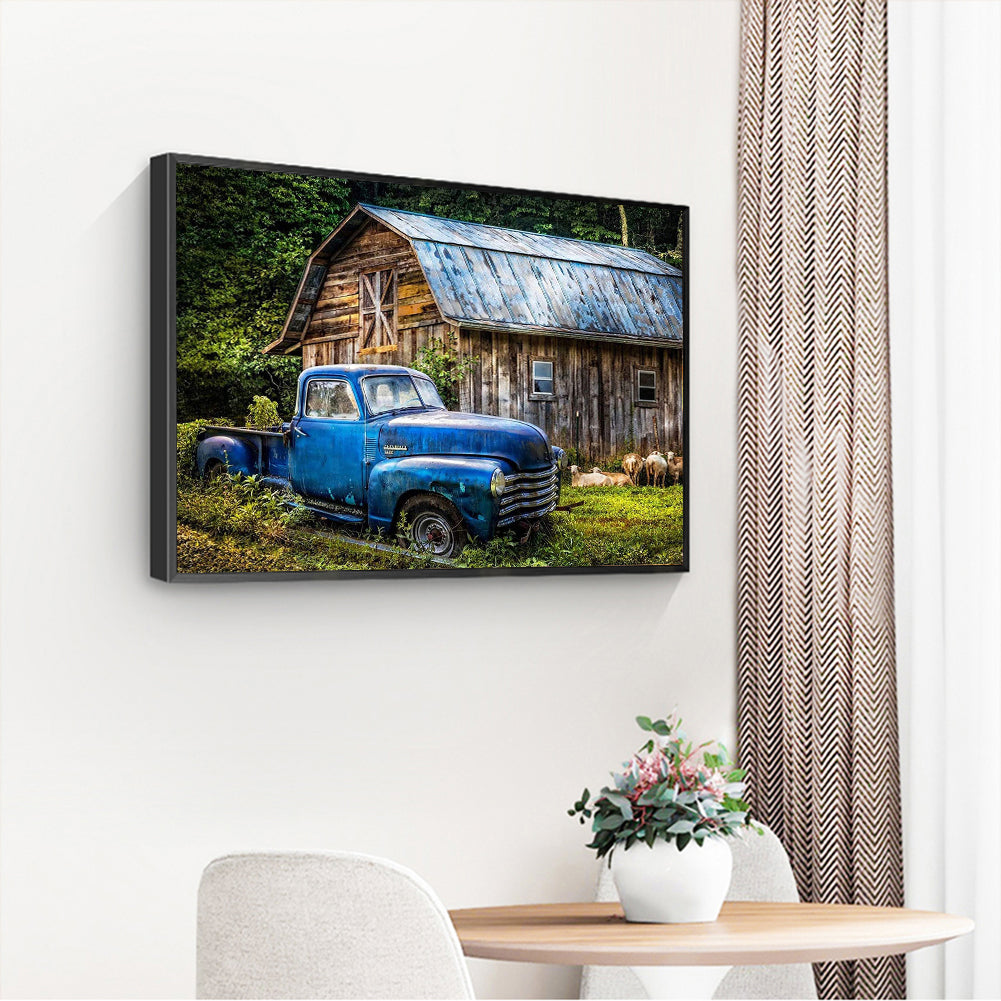 Car House - Full Round Drill Diamond Painting 40*30CM