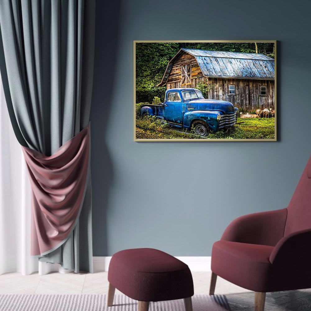 Car House - Full Round Drill Diamond Painting 40*30CM