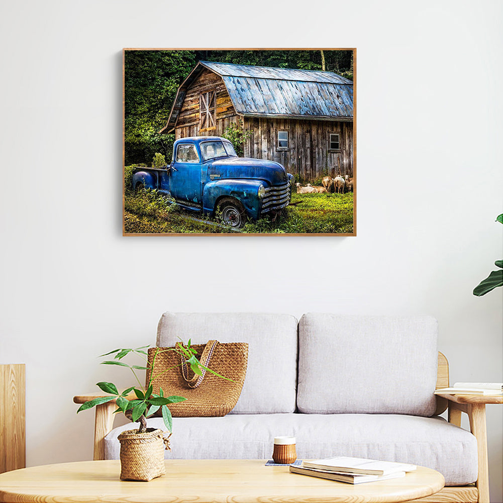 Car House - Full Round Drill Diamond Painting 40*30CM