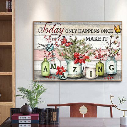 Amazing Sentence - Full Round Drill Diamond Painting 50*40CM