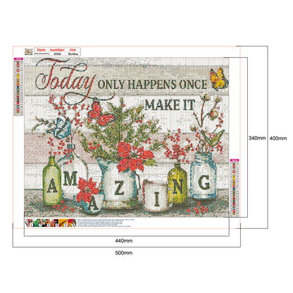 Amazing Sentence - Full Round Drill Diamond Painting 50*40CM