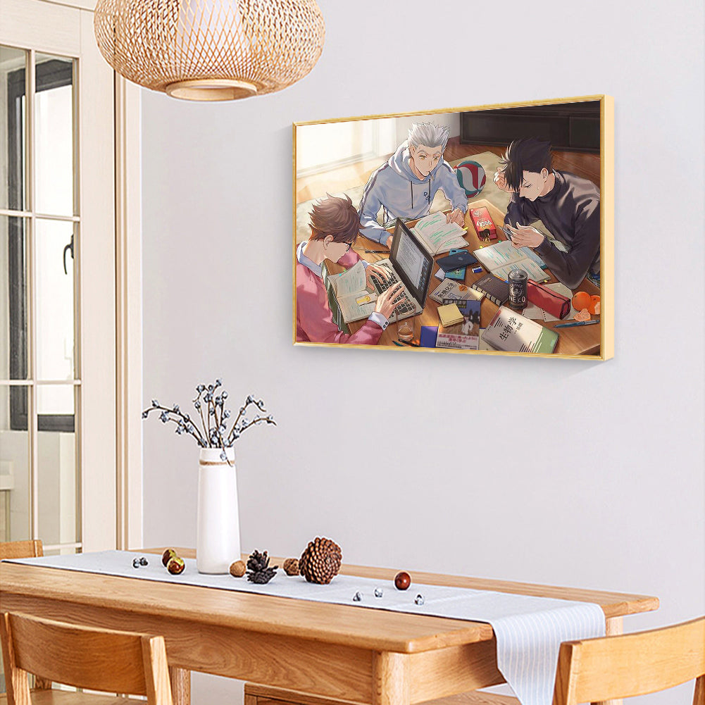 Volleyball Teenager - Full Round Drill Diamond Painting 40*30CM