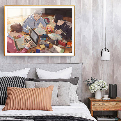 Volleyball Teenager - Full Round Drill Diamond Painting 40*30CM