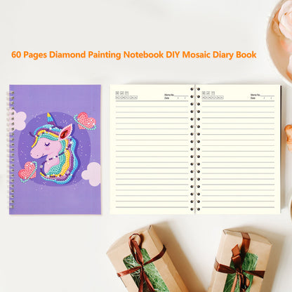 60 Pages Diamond Painting Notebook DIY 5D Rhinestone Drawing Diary Books