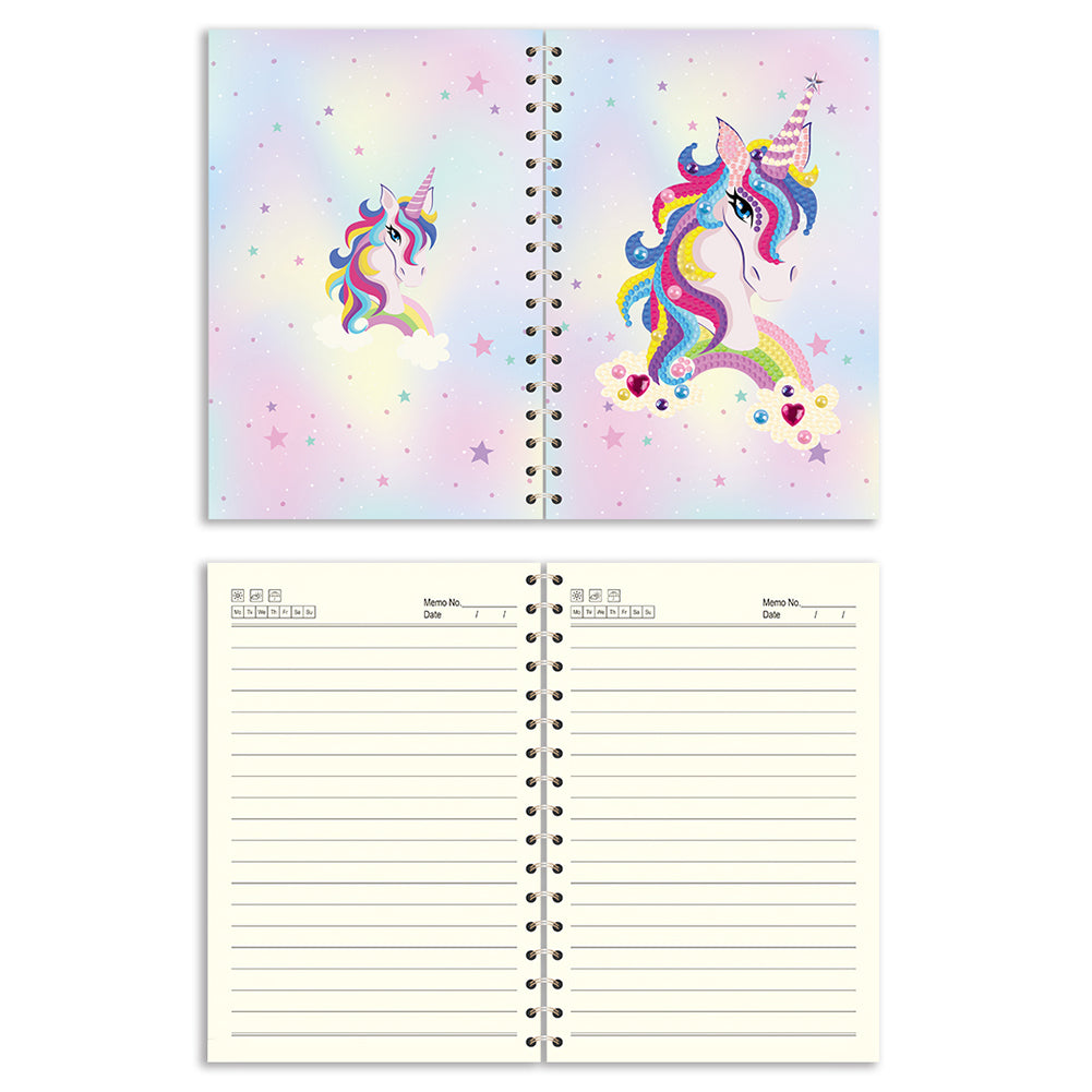 60 Pages Diamond Painting Notebook DIY 5D Rhinestone Drawing Diary Books