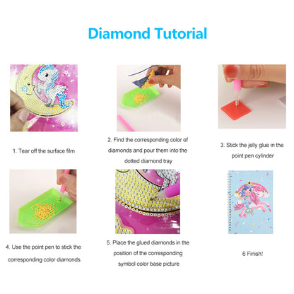 60 Pages Diamond Painting Notebook DIY 5D Rhinestone Drawing Diary Books