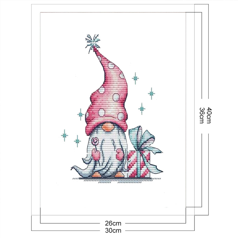 Gnome - 11CT Stamped Cross Stitch 30*40CM