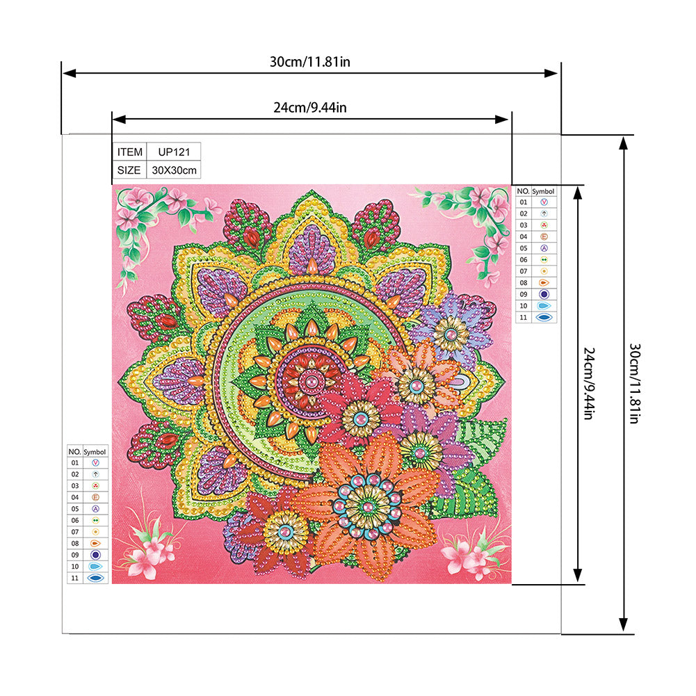Datura - Special Shaped Drill Diamond Painting 30*30CM