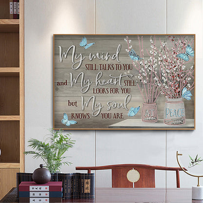 Letter Flower - Special Shaped Drill Diamond Painting 40*30CM