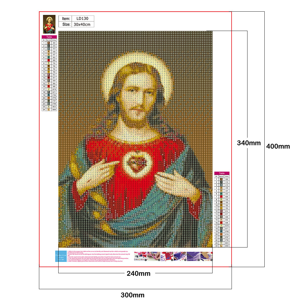 Priest - Full Round Drill Diamond Painting 30*40CM