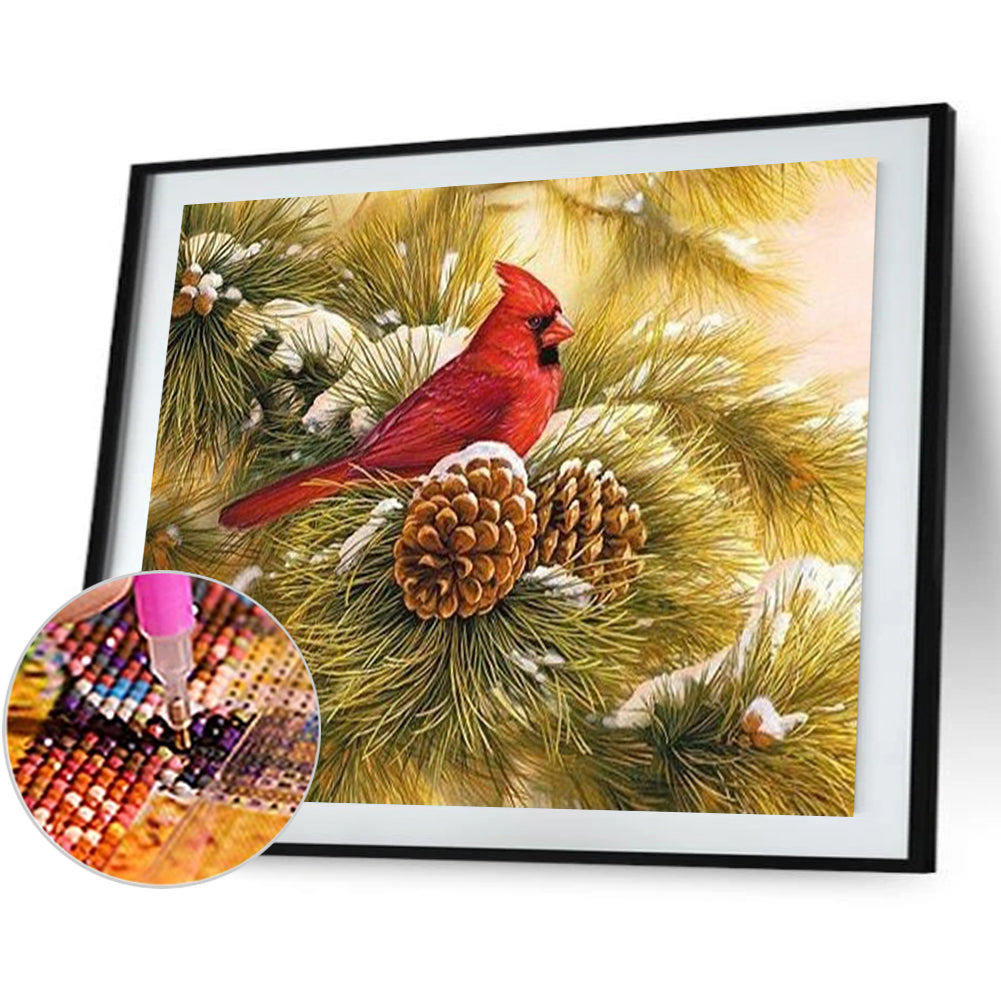 Bird - Full Round Drill Diamond Painting 40*30CM