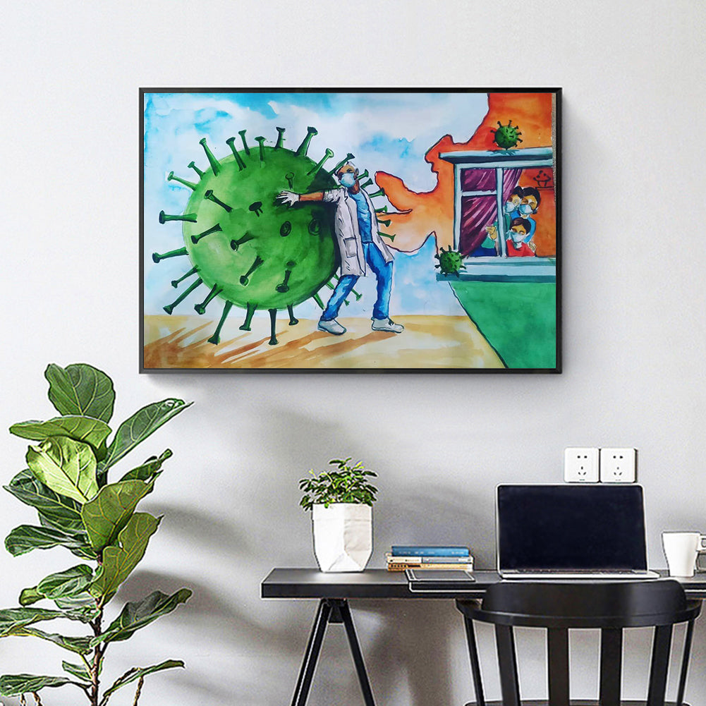 Doctors - Full Round Drill Diamond Painting 40*30CM