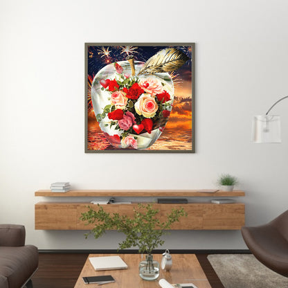 Crystal Apple - Full Round Drill Diamond Painting 30*30CM
