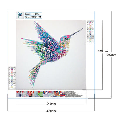Bird - Special Shaped Drill Diamond Painting 30*30CM