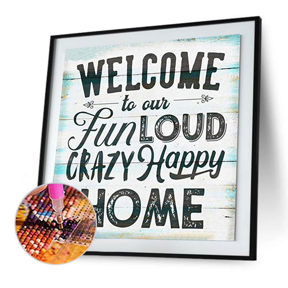 Letter - Full Round Drill Diamond Painting 30*30CM
