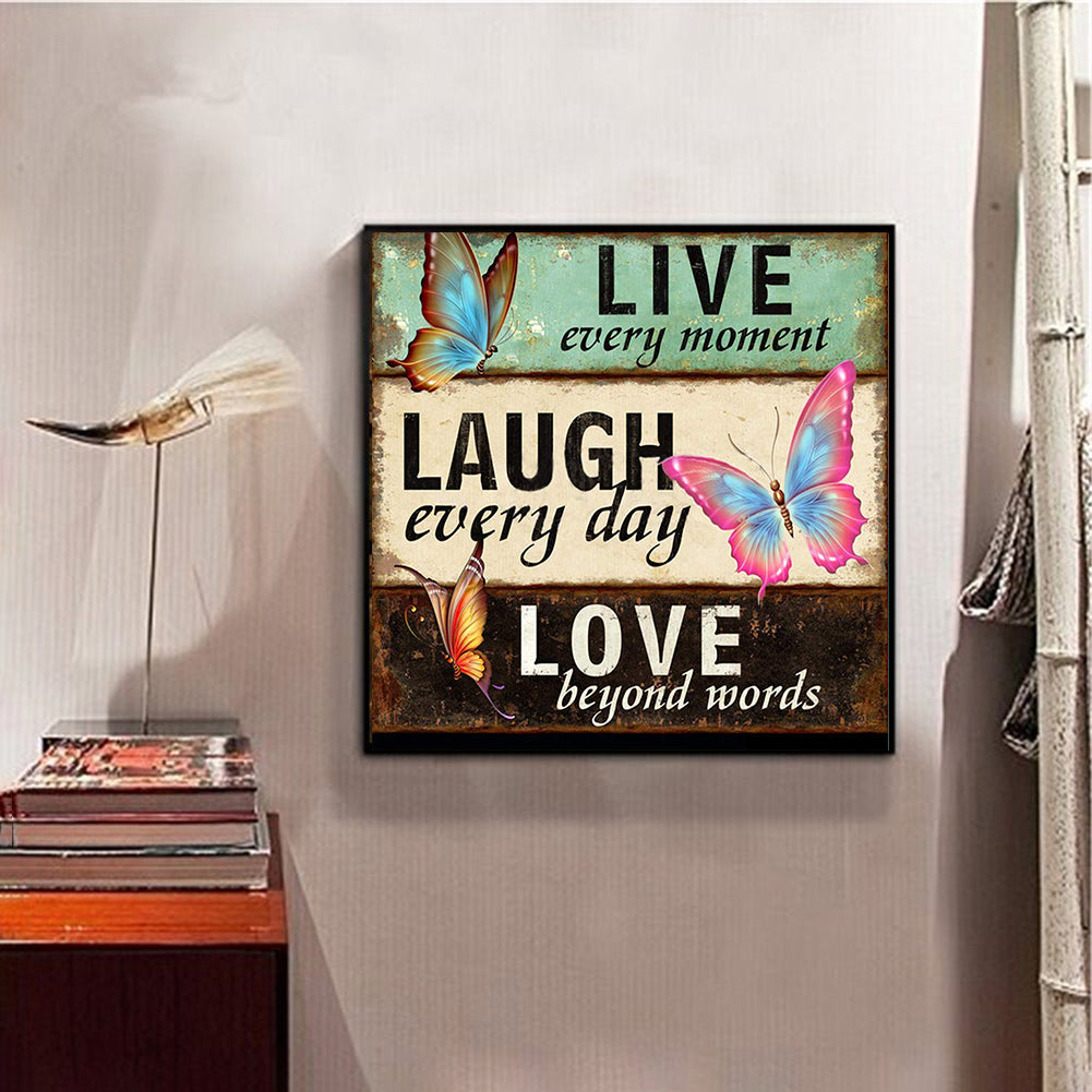 Letter - Full Round Drill Diamond Painting 30*30CM