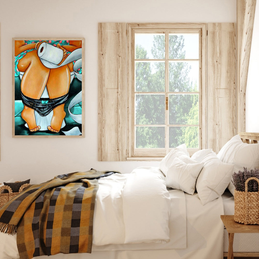 Fat Woman - Full Round Drill Diamond Painting 30*40CM