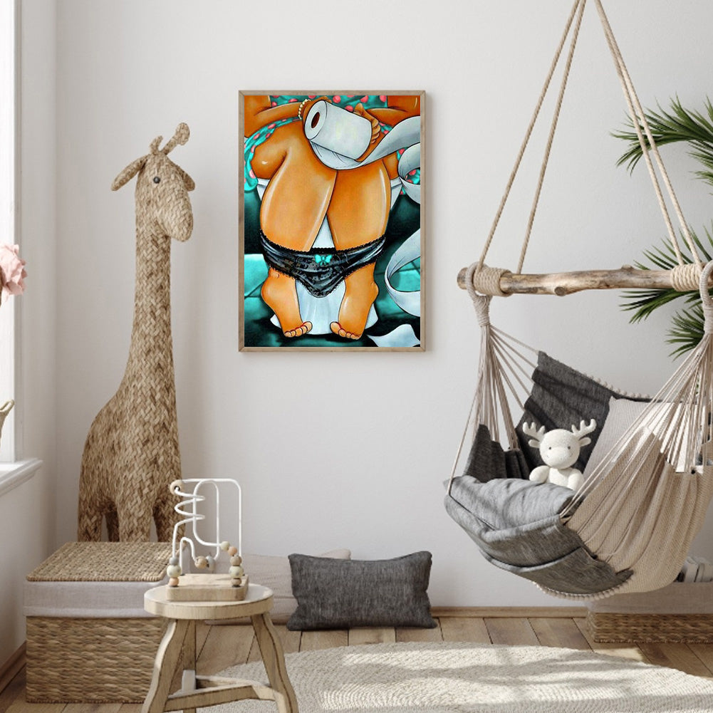 Fat Woman - Full Round Drill Diamond Painting 30*40CM