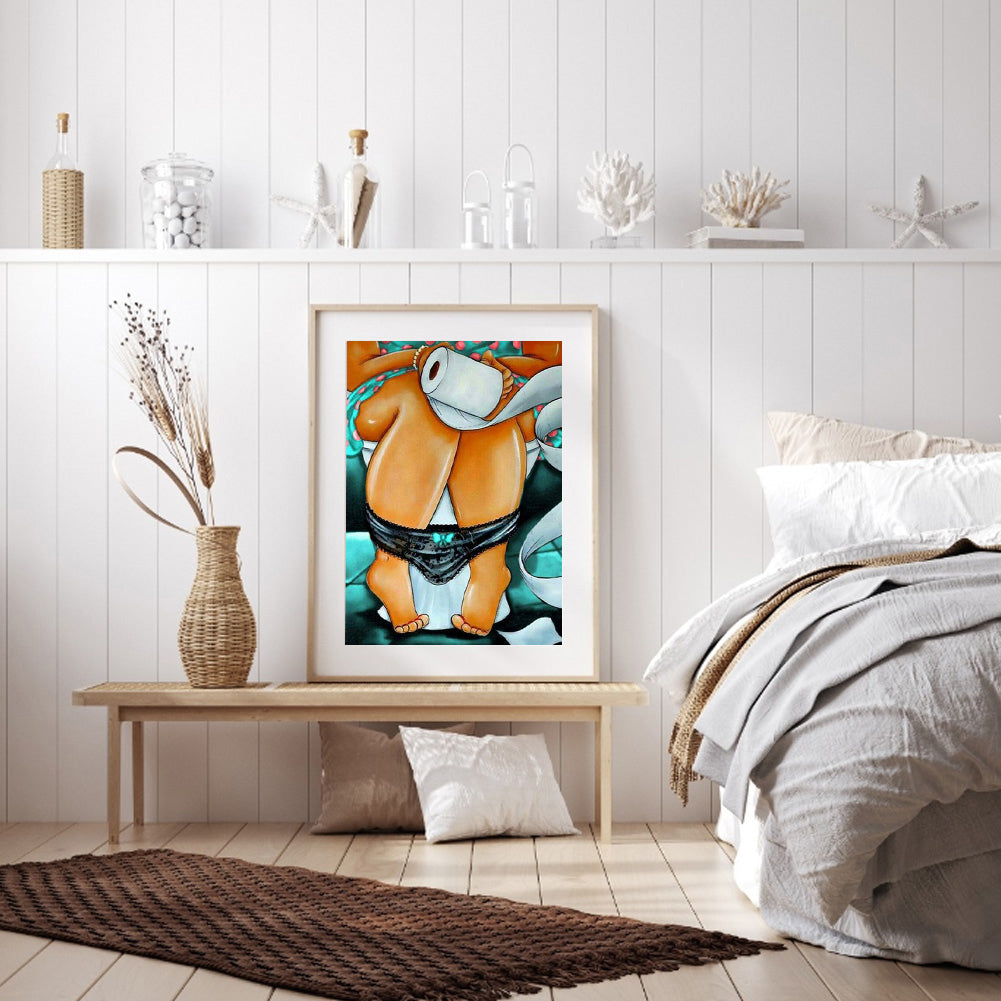 Fat Woman - Full Round Drill Diamond Painting 30*40CM