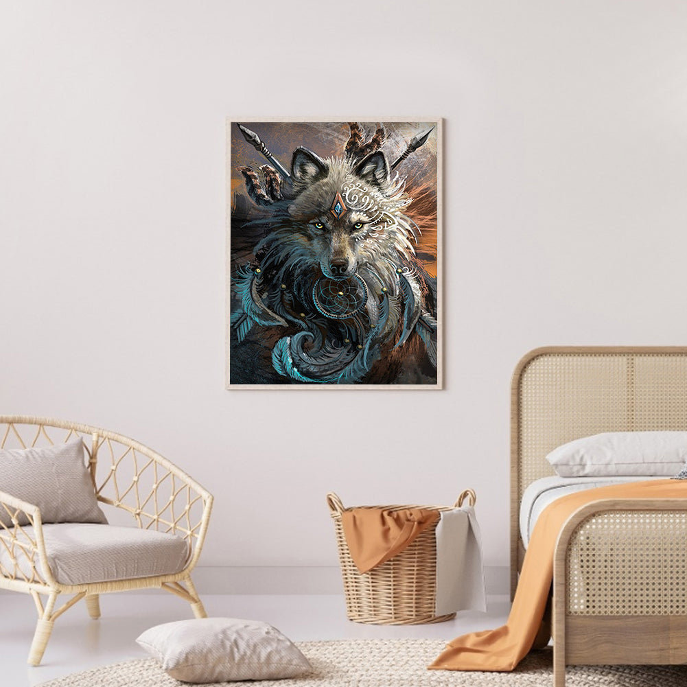 Wolf - Full Round Drill Diamond Painting 30*40CM