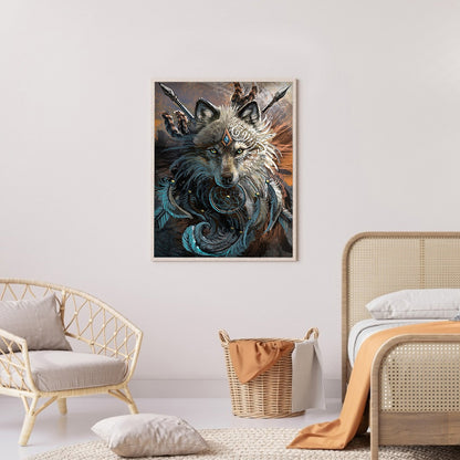 Wolf - Full Round Drill Diamond Painting 30*40CM
