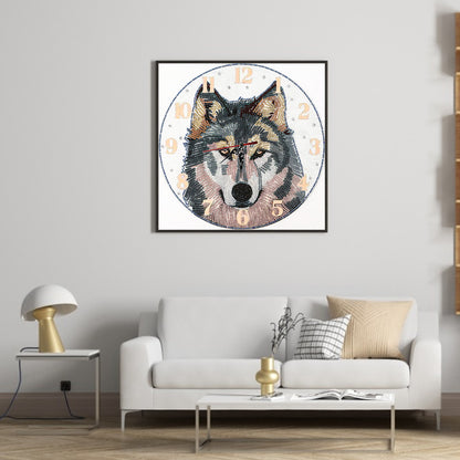 Animal Clock Part Special Shape Diamond DIY Painting Kit 5D Mosaic Clocks