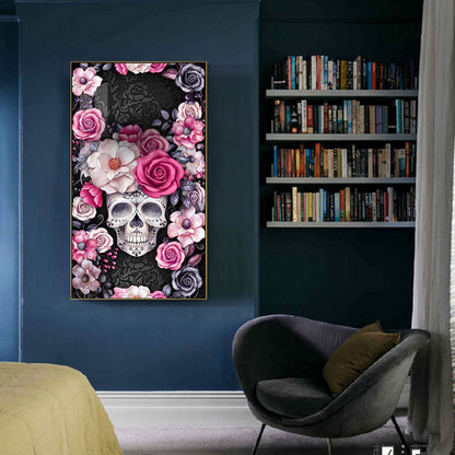 Skull - Full Round Drill Diamond Painting 40*80CM