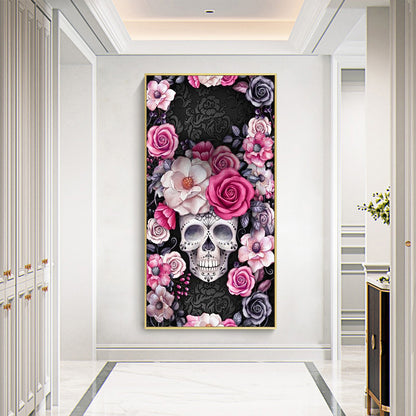 Skull - Full Round Drill Diamond Painting 40*80CM