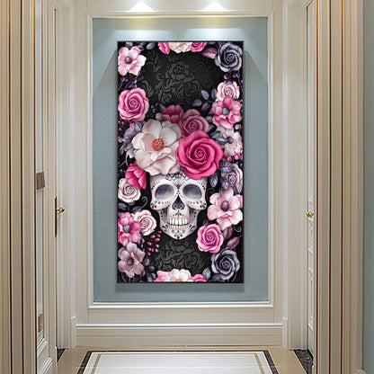 Skull - Full Round Drill Diamond Painting 40*80CM