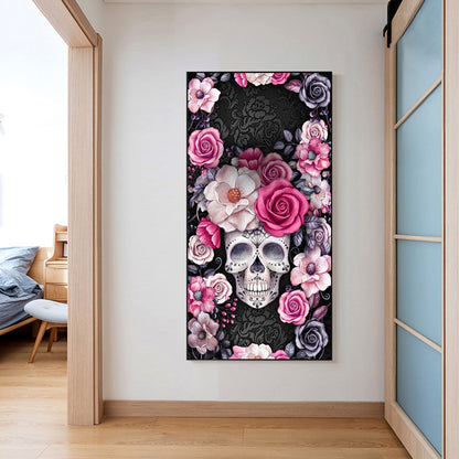 Skull - Full Round Drill Diamond Painting 40*80CM