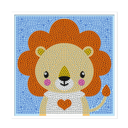 Animal Photo - Special Shaped Drill Diamond Painting 18*18CM