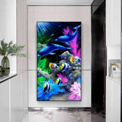 Underwater World - Full Round Drill Diamond Painting 40*80CM