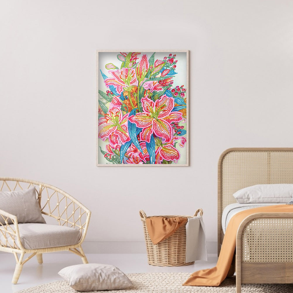 Lily - Special Shaped Drill Diamond Painting 30*40CM