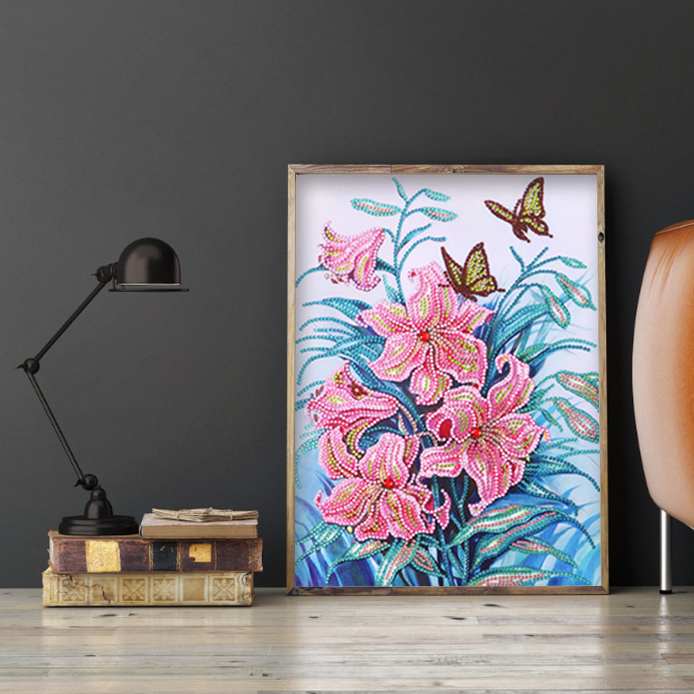 Lily - Special Shaped Drill Diamond Painting 30*40CM