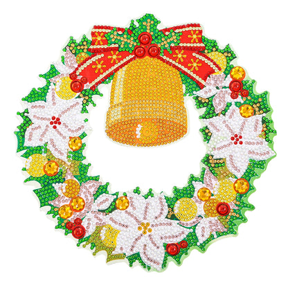 Festival Diamond Wreath DIY 5D Mosaic Resin Painting Kit Rhinestone Garland