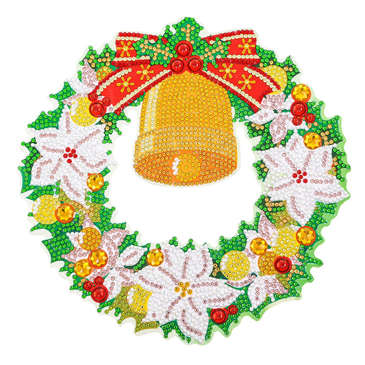 Festival Diamond Wreath DIY 5D Mosaic Resin Painting Kit Rhinestone Garland