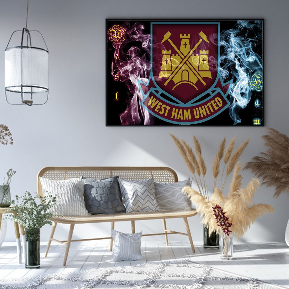 Team Crest - Full Round Drill Diamond Painting 40*30CM