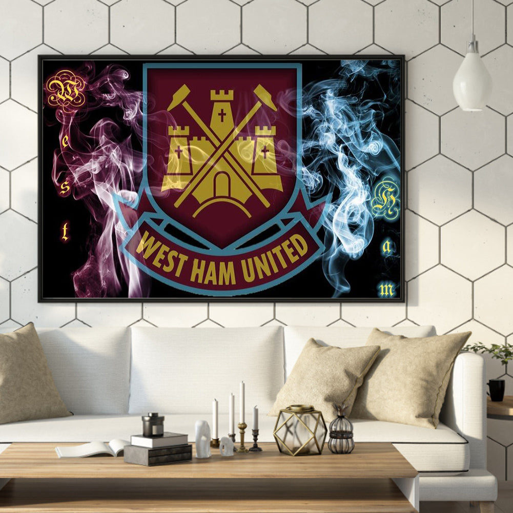 Team Crest - Full Round Drill Diamond Painting 40*30CM