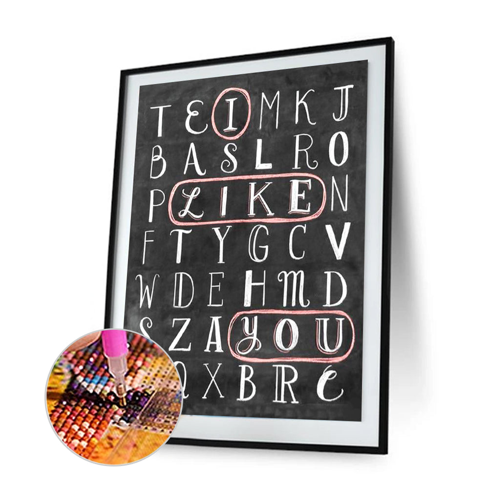 English - Full Round Drill Diamond Painting 30*40CM