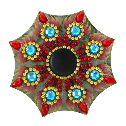 AB Double Sided Drill Fingertip Spinner Crystal Colorful Mandala Spinning