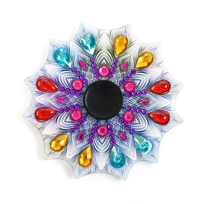 AB Double Sided Drill Fingertip Spinner Crystal Colorful Mandala Spinning