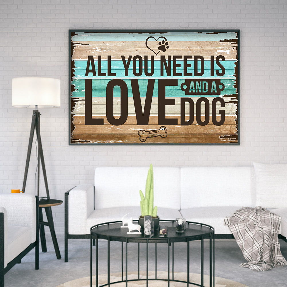 English Sentence - Full Round Drill Diamond Painting 40*30CM
