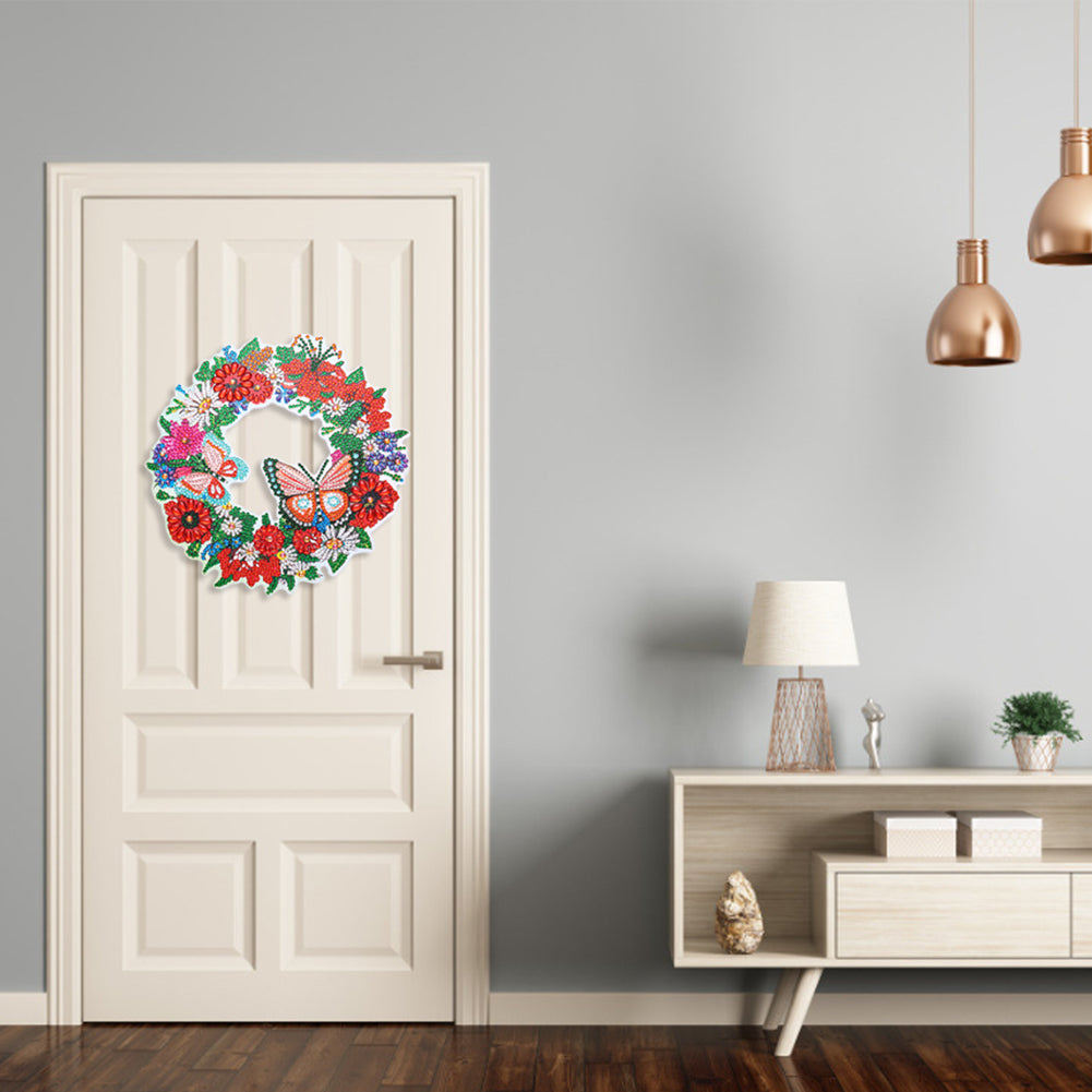 DIY Spot Drill Garland 5D Crystal Diamond Painting Art Flower Wreath Gift