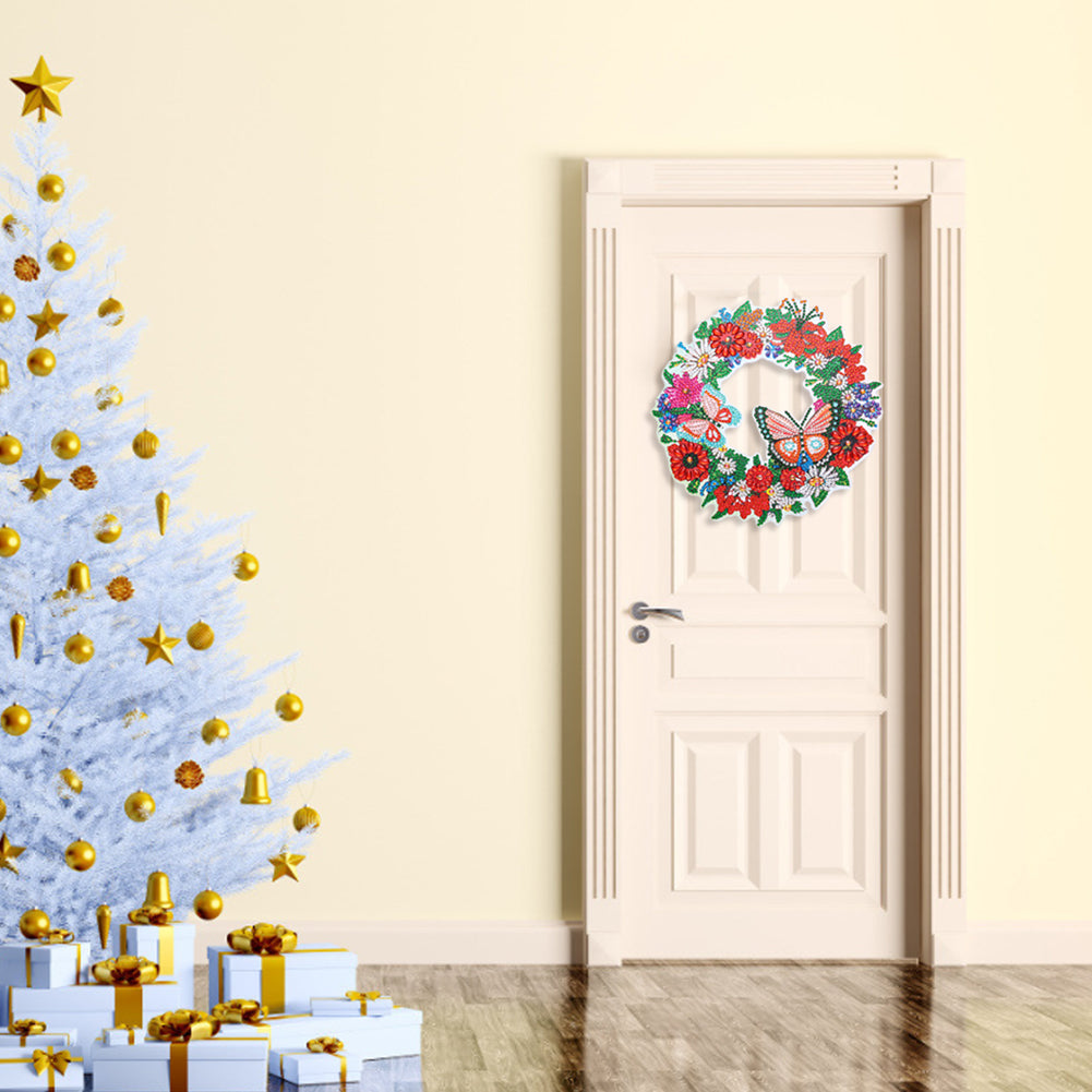 DIY Spot Drill Garland 5D Crystal Diamond Painting Art Flower Wreath Gift